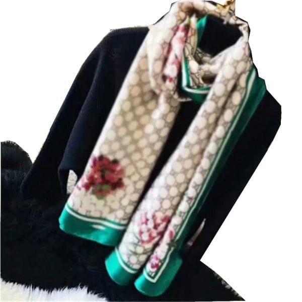 100% silk scarf fashion women scarves famous designer long Shawl Wrap Y829-1274190573162991658