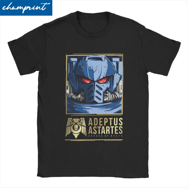 Color: Lavender, Size: S - Awesome Adeptus Astartes T-Shirt Men Women's O Neck Pure Cotton T Shirts F640-12000044584475258