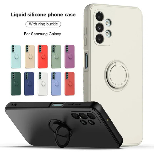 Color: Dark Grey, Ships From: CHINA, Material: EVA - With Ring Holder Phone Case For Samsung Galaxy F640-12000036956135591