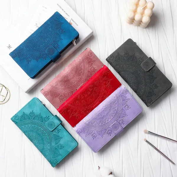 Color: GRAY, Material: tpu - CrossBody Strap Zipper Wallet Coque for Samsung Galaxy A71 A51 A50 A41 F640-12000034618613228