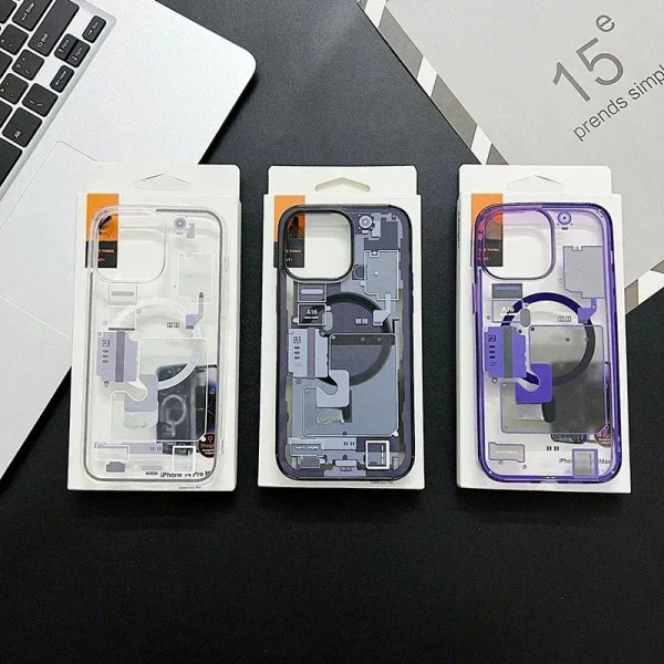 Material: plastic, Color: Sky blue - FOR 2024 Original Technology Phone Case For IPhone 15 14 13 12 F640-12000038689483537