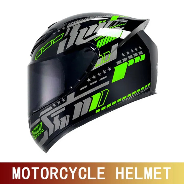 Color: black, Size: XXL - Motorcycle helmet motorcycle full helmet racing kart winter anti-fog retr F640-12000044664601921