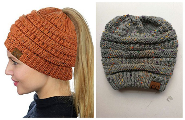 Color: Orange+Grey - Female Hat Q119-CJNSFSMZ00034-Orange+Grey