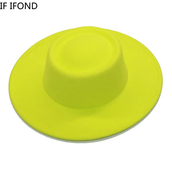 Color: PURPLE, Size: M - Fedora Hats Men Women 8.5CM Wide Brim Wool Felt Jazz Hats 2023 British sty F640-12000022837602252