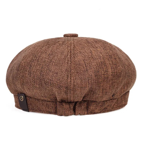 Color: GRAY, Hat Size: One Size - New Men Casual Newsboy Hat Spring Summer thin retro beret Hat wil F640-12000032095329032