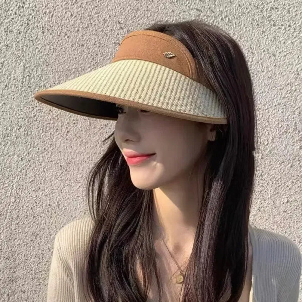 Color: Black, Size: One Size - UV Protection Sun Hat Quick Drying Hat Summer Sports Tennis Golf Emp F640-12000037881702870