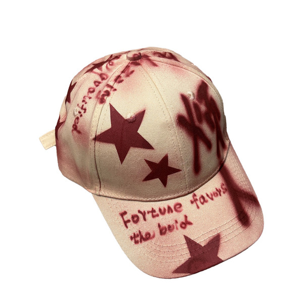 Chinese Graffiti Spray-painted Street Hip-hop Pure Cotton Baseball Cap Q119-CJBQ2637608