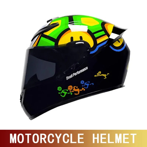 Color: army green, Size: S - Motorcycle helmet motorcycle full helmet racing kart winter anti-fog r F640-12000044664601957