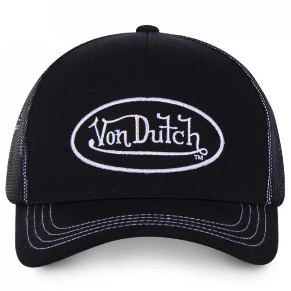 Color: CAMOUFLAGE - VON baseball cap Alphabet sunblock mesh embroidered trucker hat F640-12000041569966631