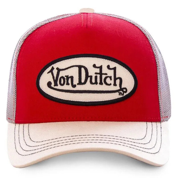 Color: CAMOUFLAGE - VON baseball cap Alphabet sunblock mesh embroidered trucker hat F640-12000041569966631