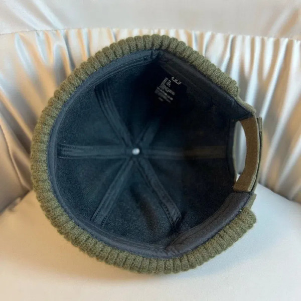 Color: Orange - Autumn and Winter Melon Skin Hat, Fashionable Brimless Sailor Hat, Men's and Women' F640-12000050481287034