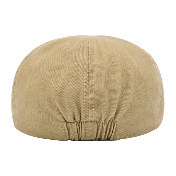 Color: Beige, Hat Size: One Size - VOBOOM 100% Man's Beret Cotton Gatsby Hat Ivy Cap Irish Hunting  F640-12000051352128087