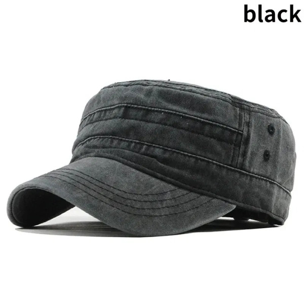 Color: WHITE - Delysia King   Classic men's flat hat casual cap summer sun hat F640-12000038922201242