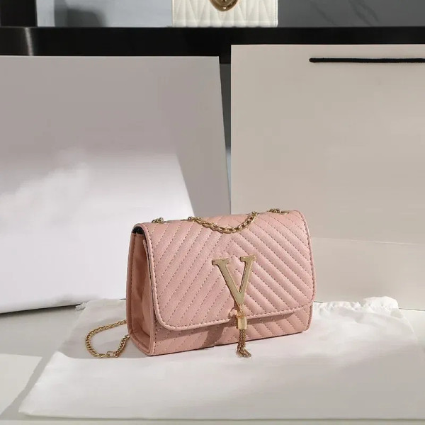 Color: Pink, Size: XS - Embroidery Women Crossbody Bag Thread Luxury Handbag Shoulder Bags Brand Se F640-12000038485618599