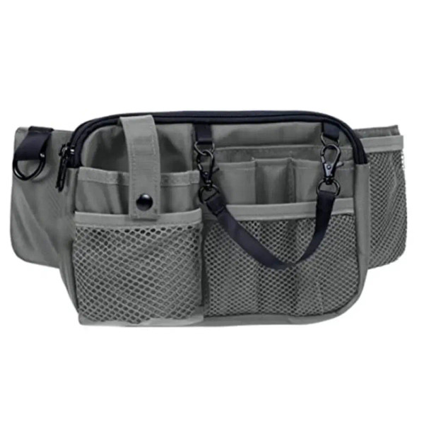 Color: Brown - Adjustable Nurse Fanny Pack Portable Large Capacity Polyester Nurse Pouch Waist Bag  F640-12000039296371623