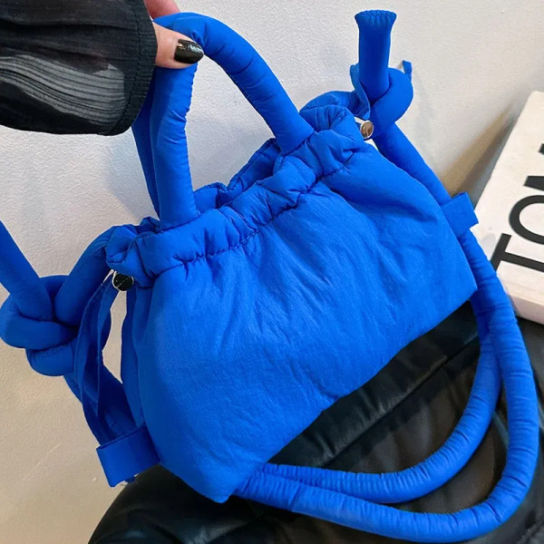 Color: Clear, Ships From: CHINA - Fashion Small Puffer Tote Bag Designer Padded Women Shoulder Bags F640-12000041584453230