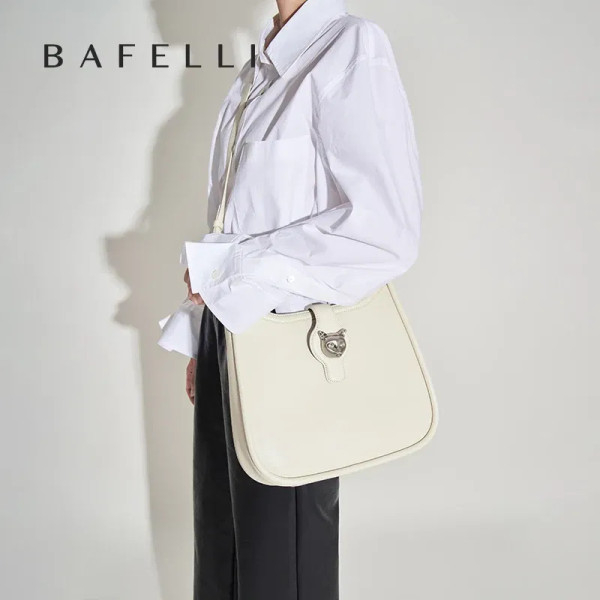 Color: GRAY - BAFELLI 2025 CAT LUXURY BRAND NEW WOMEN'S SHOULDER BAG TRENDING RETRO STYLE VINTAGE C F640-12000044542824834