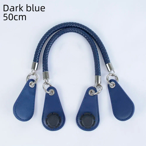Color: WHITE, Ships From: CHINA - 2025 Obag PU Woven braided leather Rope Handles strap belt for O  F640-12000050654750152