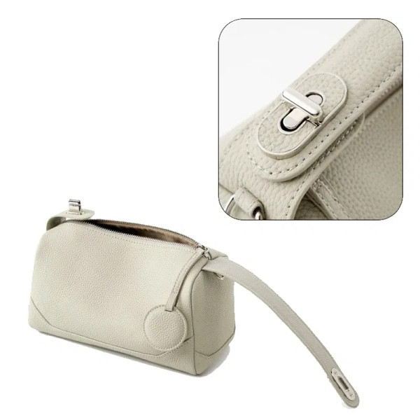 2025 New Women's Genuine Leather Shoulder Bag Vegetable Tanned Cowhide Handbag Boston Style Hand-he F640-3256808233592710