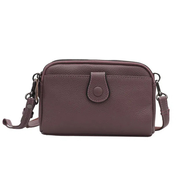 Color: SKY BLUE - Women Genuine Leather Shoulder Bag New Casual Female  Small Crossbody Bags For Wo F640-12000035580156560