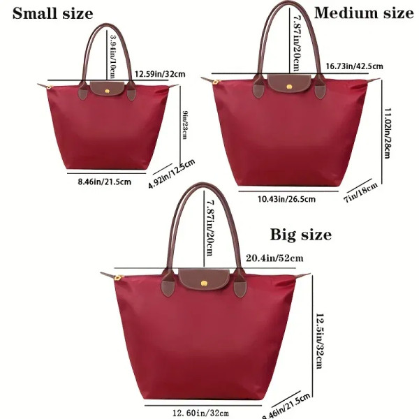 Color: Blue, Size: S - Women Handbag Tote Bag Nylon Dumpling Bags Ladies Large Capacity Shoulder Ba F640-12000039449038002