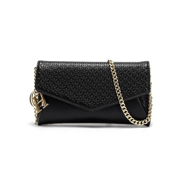 Color: black - Carolina Herrera Women's Travel Versatile Shoulder Bag Crossbody Bag Mobile Phone Li F640-12000049824128553