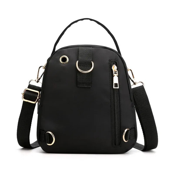 Color: Khaki, Size: 16 inches - Fashion Printing Backpack Women Large Capacity Nylon Rucksack Multi F640-12000035920125065
