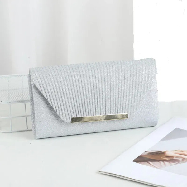 Color: Champagne - Fashion Elegant Clutch Bag New 2023 Hot Selling Chain Dinner Bag Bride Bridesmai F640-12000035083878624
