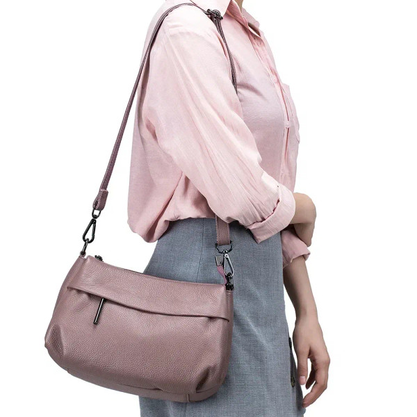 Color: black - High Quality Real Leather Handbag Ladies' Genuine Leather Shoulder Bags Women's Casu F640-12000037636173037