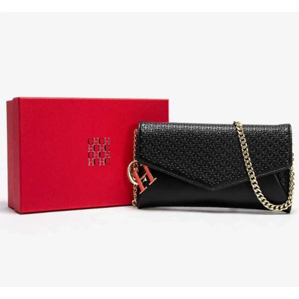 Color: Dark Red - Carolina Herrera Women's Travel Versatile Shoulder Bag Crossbody Bag Mobile Phone F640-12000049824128552