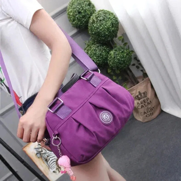 Color: Clear - Crossbody Bags for Women Simple Canvas Square waterproof Bag Designer Luxury Women's F640-12000041315465896