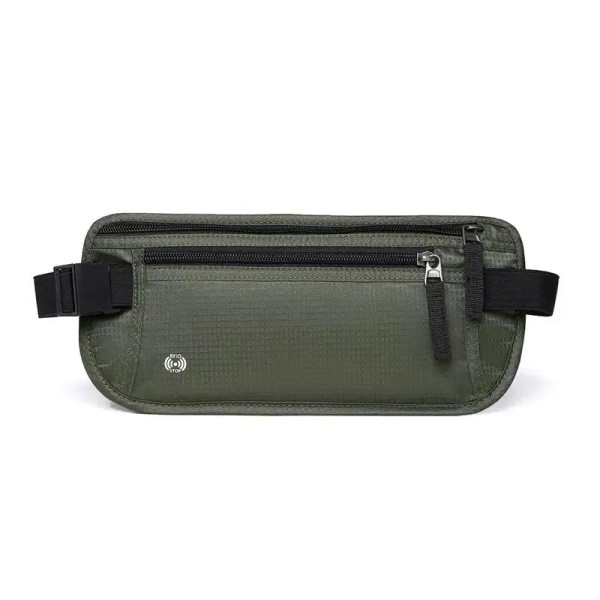 Color: Yellow - Travel Waist Bag Money Belt Slim Passport Holder RFID Blocking Travel Invisible Pou F640-12000044818967166