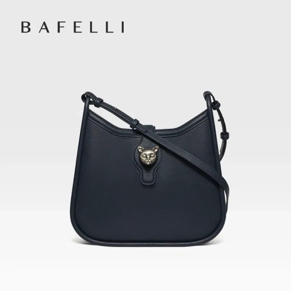Color: Blue - BAFELLI 2025 CAT LUXURY BRAND NEW WOMEN'S SHOULDER BAG TRENDING RETRO STYLE VINTAGE C F640-12000031679275095