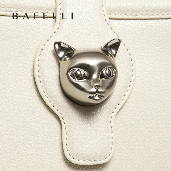 Color: Blue - BAFELLI 2025 CAT LUXURY BRAND NEW WOMEN'S SHOULDER BAG TRENDING RETRO STYLE VINTAGE C F640-12000031679275095