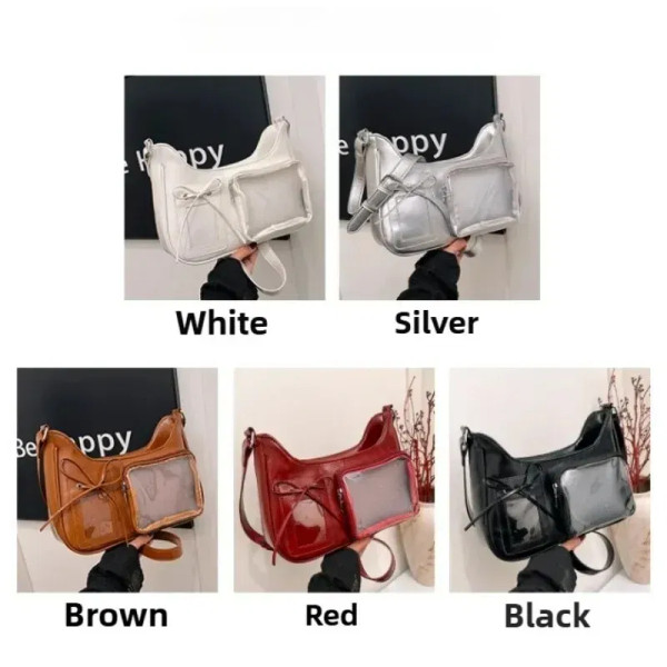 Color: Red - Women's Transparent Ida Bags Japan Shoulder Bags Women Students Crossbody Bags Women's F640-12000049327123963