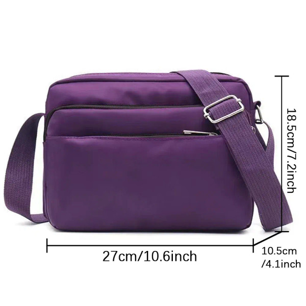 Color: Lavender - Purple One Shoulder Crossbody Bag Portable Commuting Large Capacity Simplicity St F640-12000038178555387
