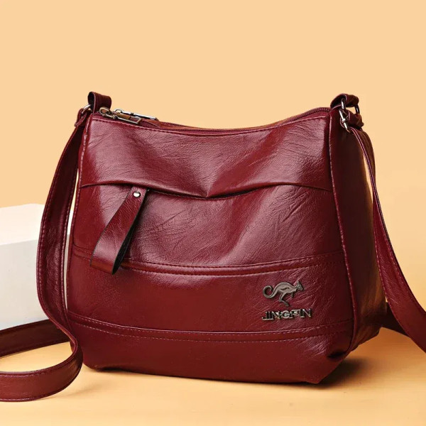 Color: black - Elegant Leather One Shoulder Handbag Shopping Bag 2024 New Women's Fashion Handbag S F640-12000042175689182
