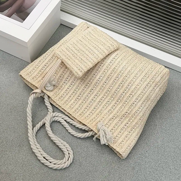 Designer Women Handbags Fashion Large Capacity Straw Tote Bag Summer Beach Bag Casual Bali Big Purse F640-3256806638630760