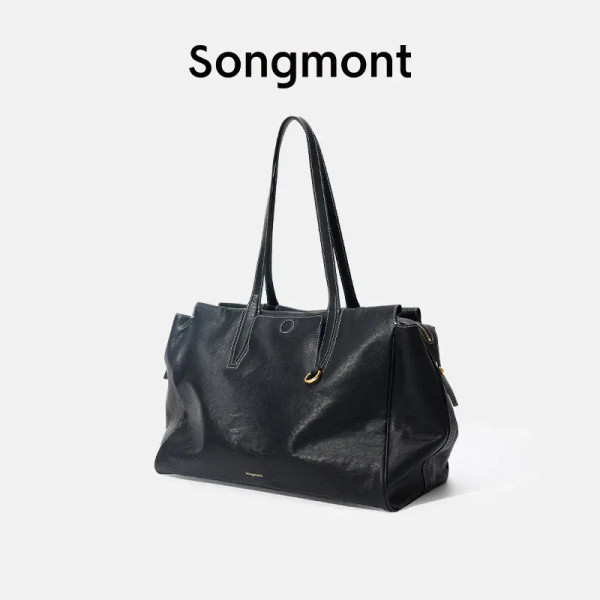 Color: PURPLE - Songmont Tracing Collection Briefcase, Full-Grain Leather Travel Laptop Bag for Wor F640-12000051322952264