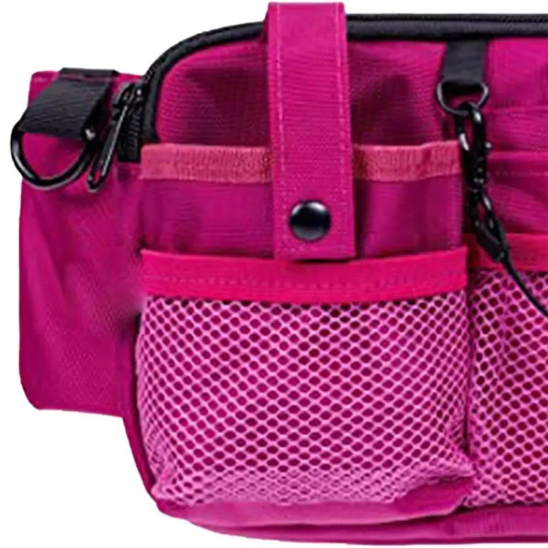 Color: black - Adjustable Nurse Fanny Pack Portable Large Capacity Polyester Nurse Pouch Waist Bag  F640-12000039296371620