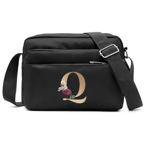 Color: Lavender - New Fashion Multi-layer Travel Leisure Simple Storage Bag Black Gold Letter Serie F640-12000038175142863