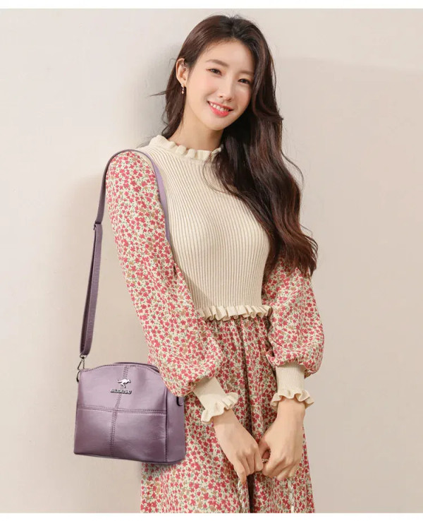 Color: Brown, Ships From: CHINA - New Arrival Fashion Women's Small Crossbody Bag PU Leather Messen F640-12000036788067427