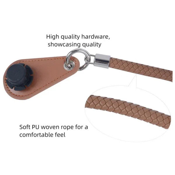 Color: Orange, Ships From: CHINA - 2025 Obag PU Woven braided leather Rope Handles strap belt for O F640-12000038688379181