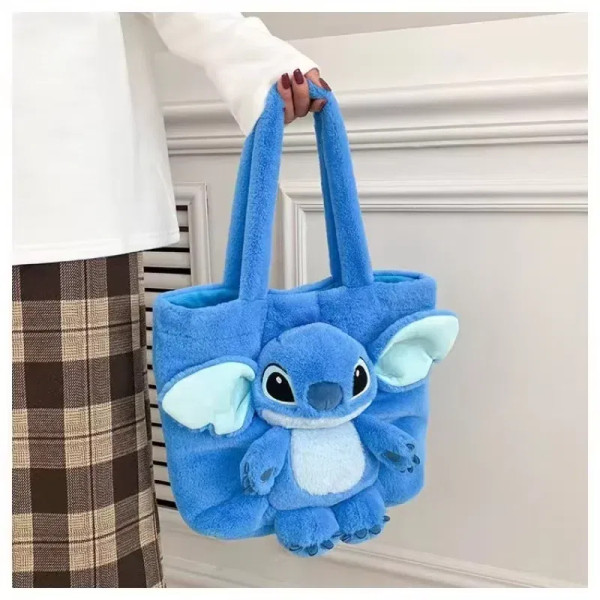 Color: black, Size: Extra Large - Disney 2024 New Cartoon Plush Doll Shoulder Bag Sweet and Cute St F640-12000041871586224