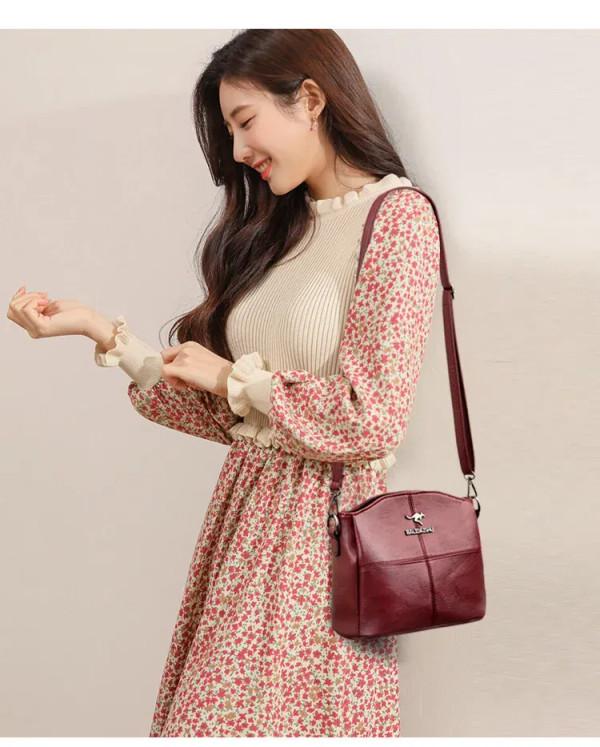 Color: DEEP BLUE, Ships From: CHINA - Women Embroidery Tote Bag High Quality Leather Ladies Handbag F640-12000036788079507