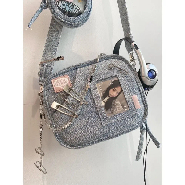 Color: black, Size: Extra Large - Y2K Shoulder Bags New Vintage Denim Handbags Chase Star Crossbody F640-12000037724753192