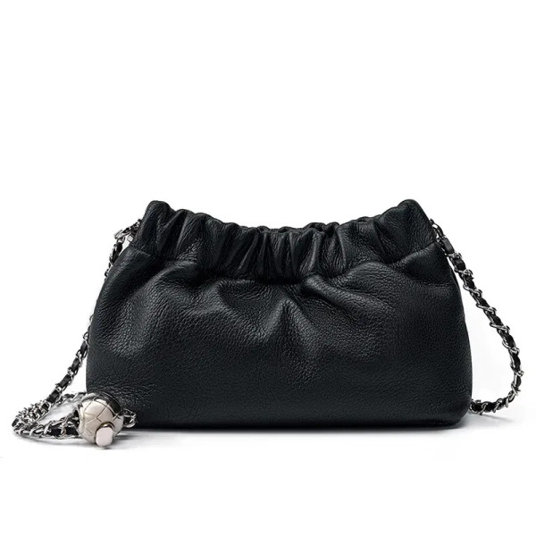 Genuine leather cloud bag Shoulder Bag Handbag Women's Crossbody Bags Cowhide Underarm Small chain  F640-3256805717936667