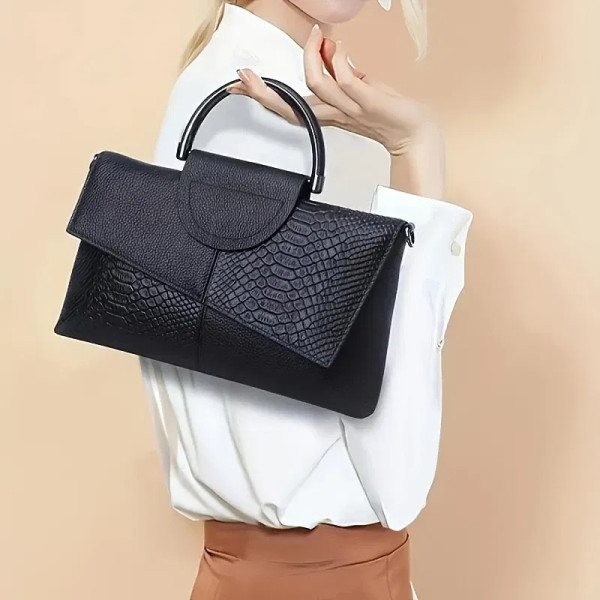Color: black - PU Synthetic Leather Women's Shoulder Crossbody Bag Fashion Casual Dinner Wedding Al F640-12000040965360202