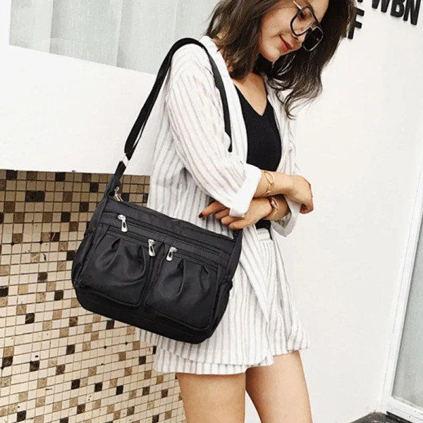 Color: green, Size: XS - Nylon Crossbody Bag For Women Large Capacity Shoulder Bag Multi-pocket Fem F640-12000035917242157