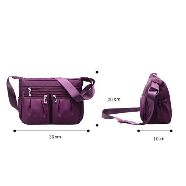 Color: green, Size: XS - Nylon Crossbody Bag For Women Large Capacity Shoulder Bag Multi-pocket Fem F640-12000035917242157